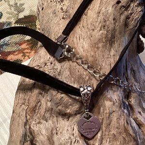 925 Stamped Mini Heart Tag charm
